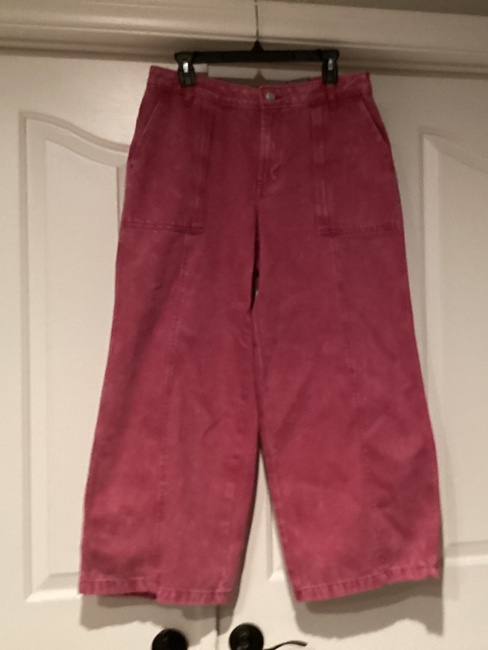 Scoop Women Wide Leg Jeans, Size 0/28, Color Pink NWT
